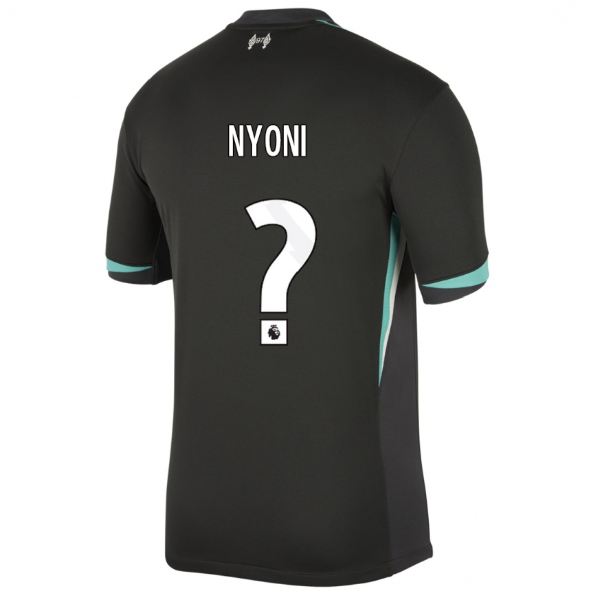 Enfant Football Maillot Trey Nyoni #0 Noir Anthracite Blanc Tenues Extérieur 2024/25 Canada