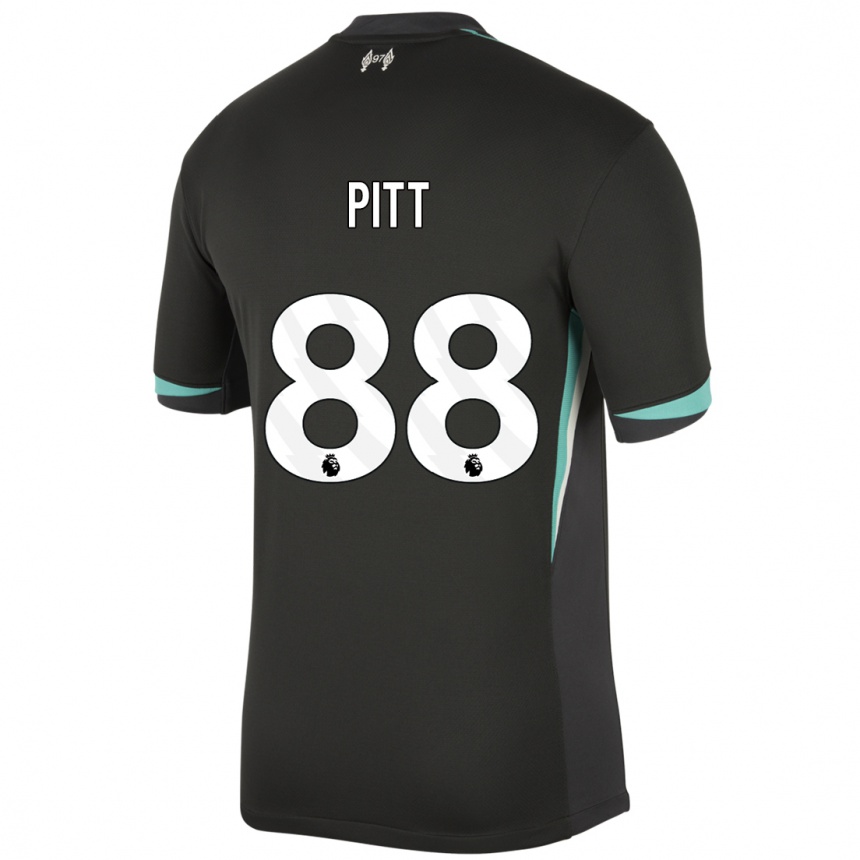 Kids Football Lucas Pitt #88 Black Anthracite White Away Jersey 2024/25 T-Shirt Canada