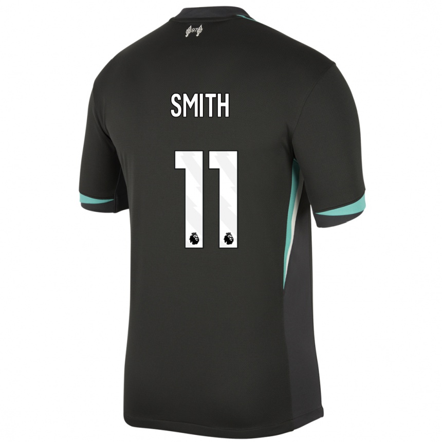 Kids Football Olivia Smith #11 Black Anthracite White Away Jersey 2024/25 T-Shirt Canada