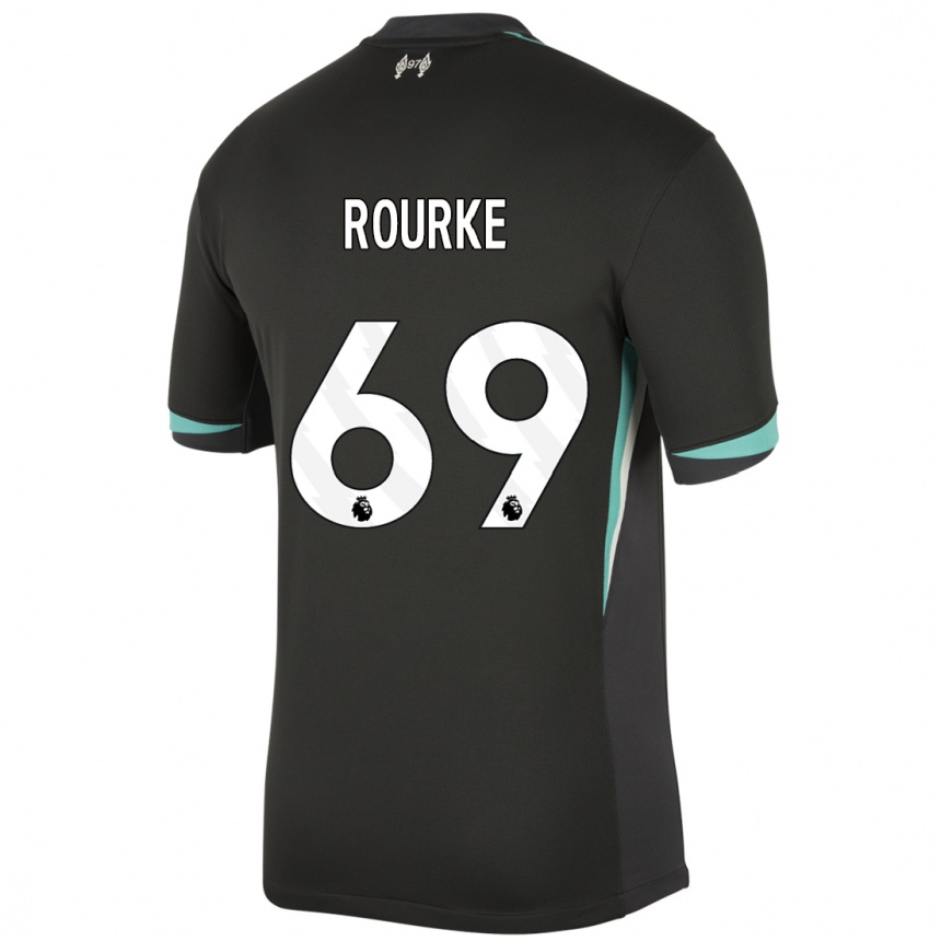 Kids Football Fidel O'rourke #69 Black Anthracite White Away Jersey 2024/25 T-Shirt Canada