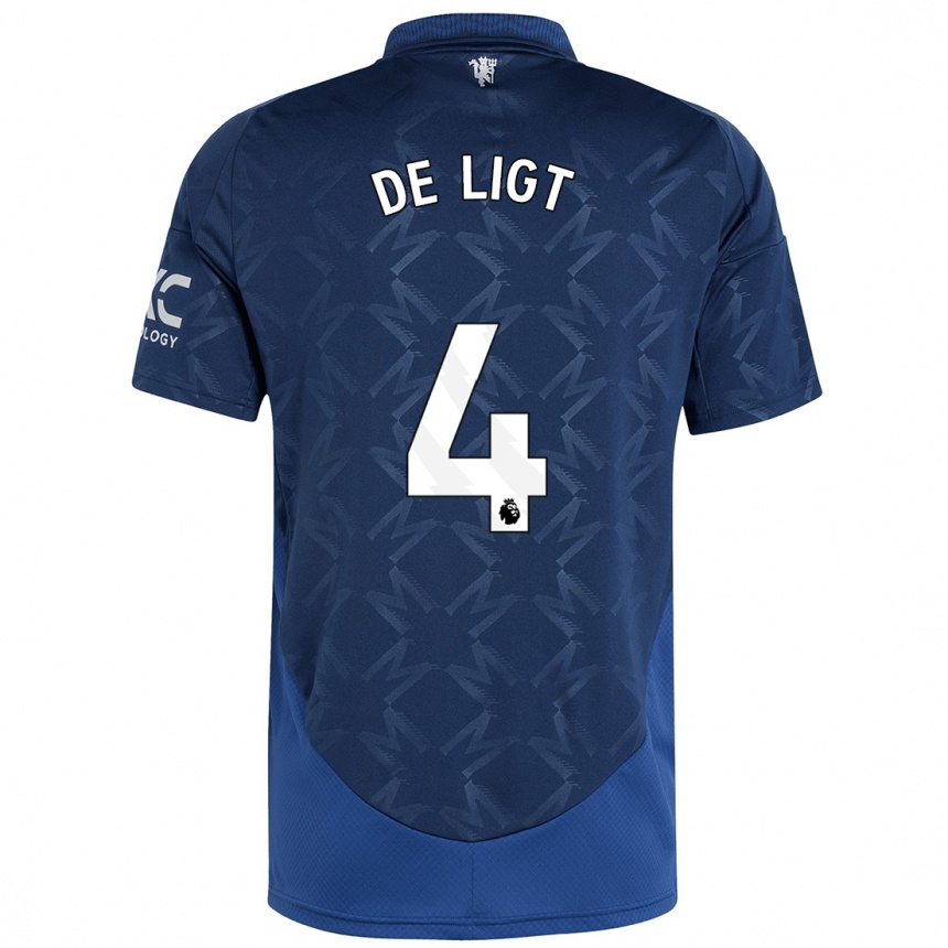 Enfant Football Maillot Matthijs De Ligt #4 Indigo Tenues Extérieur 2024/25 Canada