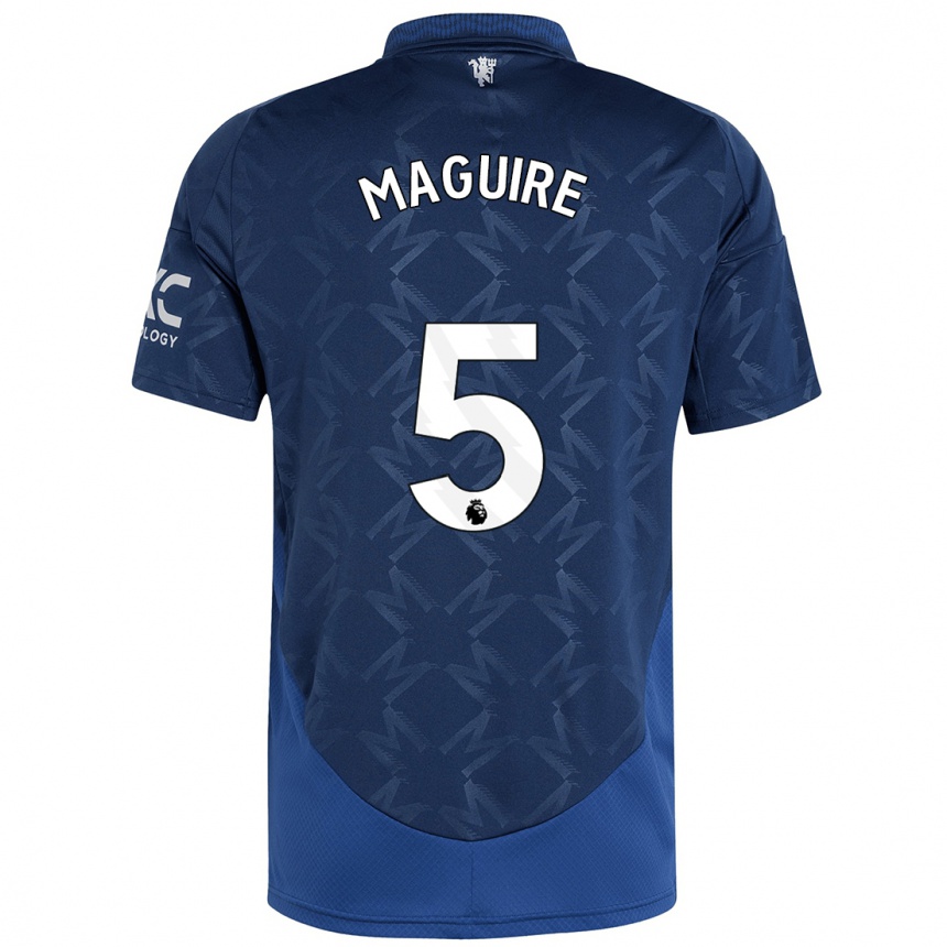 Kids Football Harry Maguire #5 Indigo Away Jersey 2024/25 T-Shirt Canada