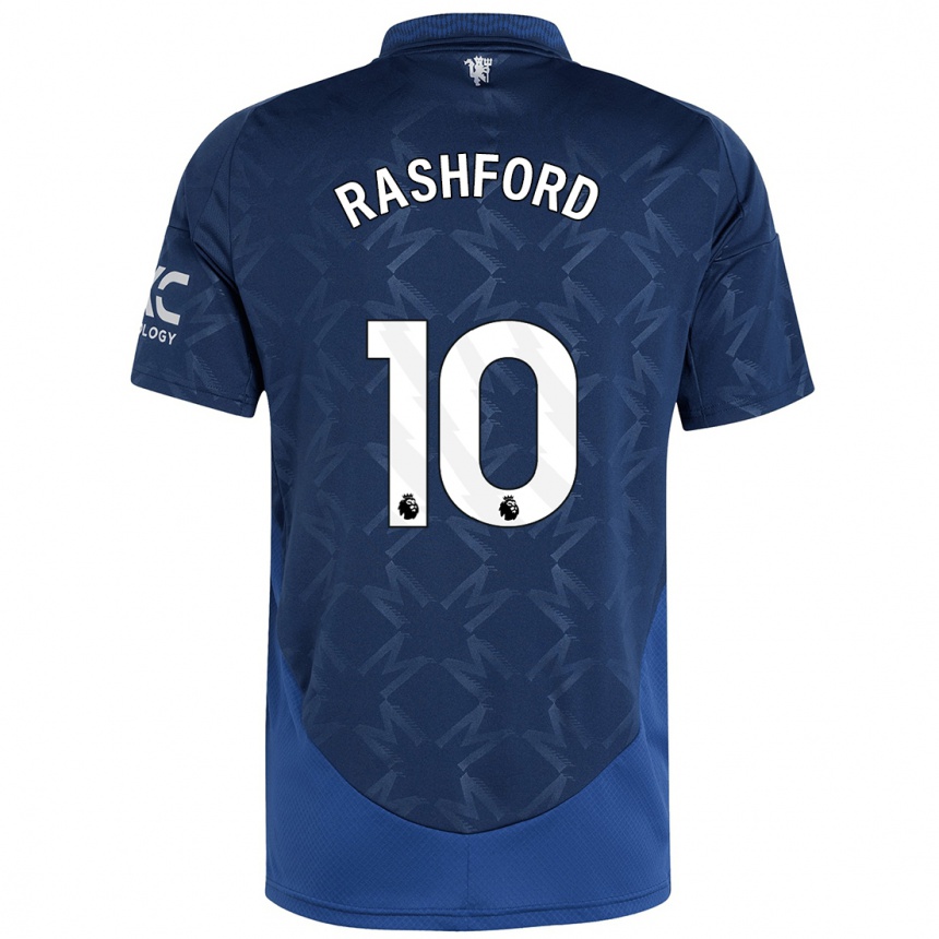 Enfant Football Maillot Marcus Rashford #10 Indigo Tenues Extérieur 2024/25 Canada