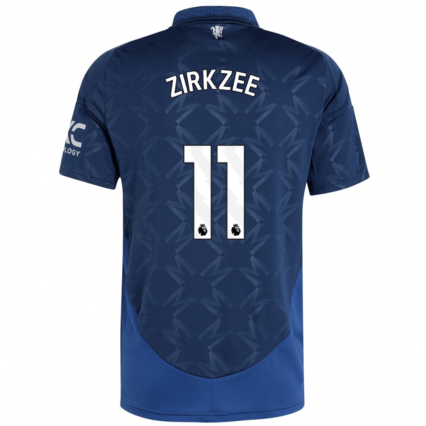 Kids Football Joshua Zirkzee #11 Indigo Away Jersey 2024/25 T-Shirt Canada