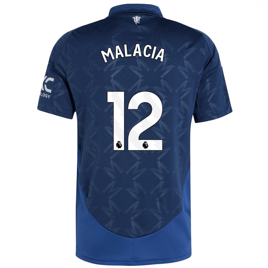 Enfant Football Maillot Tyrell Malacia #12 Indigo Tenues Extérieur 2024/25 Canada