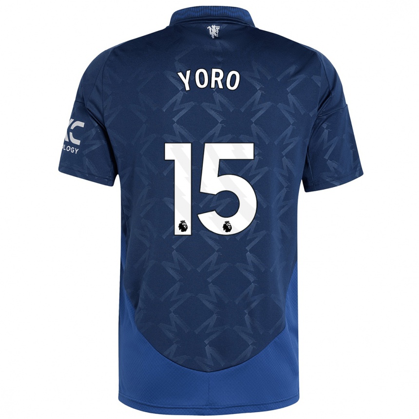 Enfant Football Maillot Leny Yoro #15 Indigo Tenues Extérieur 2024/25 Canada