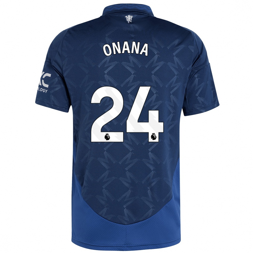 Enfant Football Maillot Andre Onana #24 Indigo Tenues Extérieur 2024/25 Canada