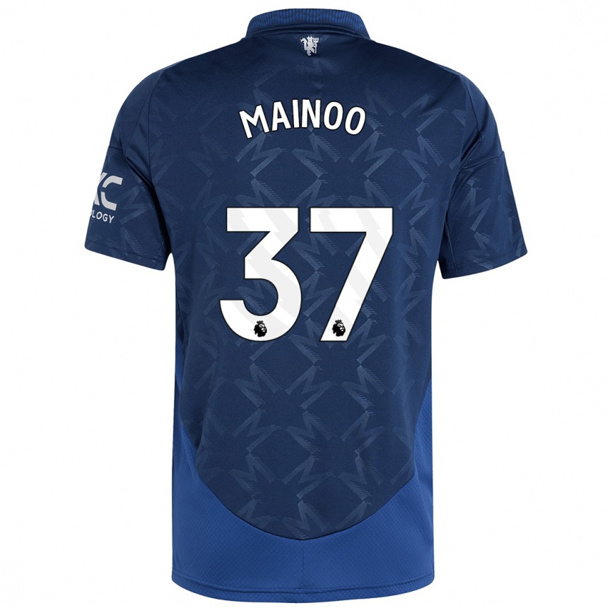 Kids Football Kobbie Mainoo #37 Indigo Away Jersey 2024/25 T-Shirt Canada