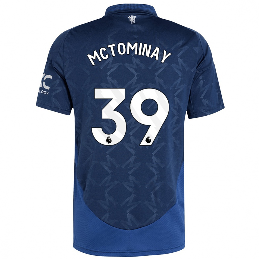 Kids Football Scott Mctominay #39 Indigo Away Jersey 2024/25 T-Shirt Canada