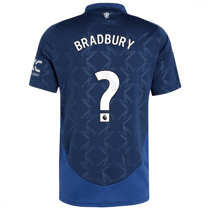 Kids Football Louie Bradbury #0 Indigo Away Jersey 2024/25 T-Shirt Canada