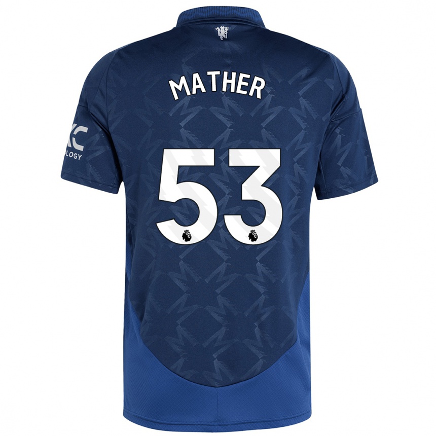 Kids Football Sam Mather #53 Indigo Away Jersey 2024/25 T-Shirt Canada