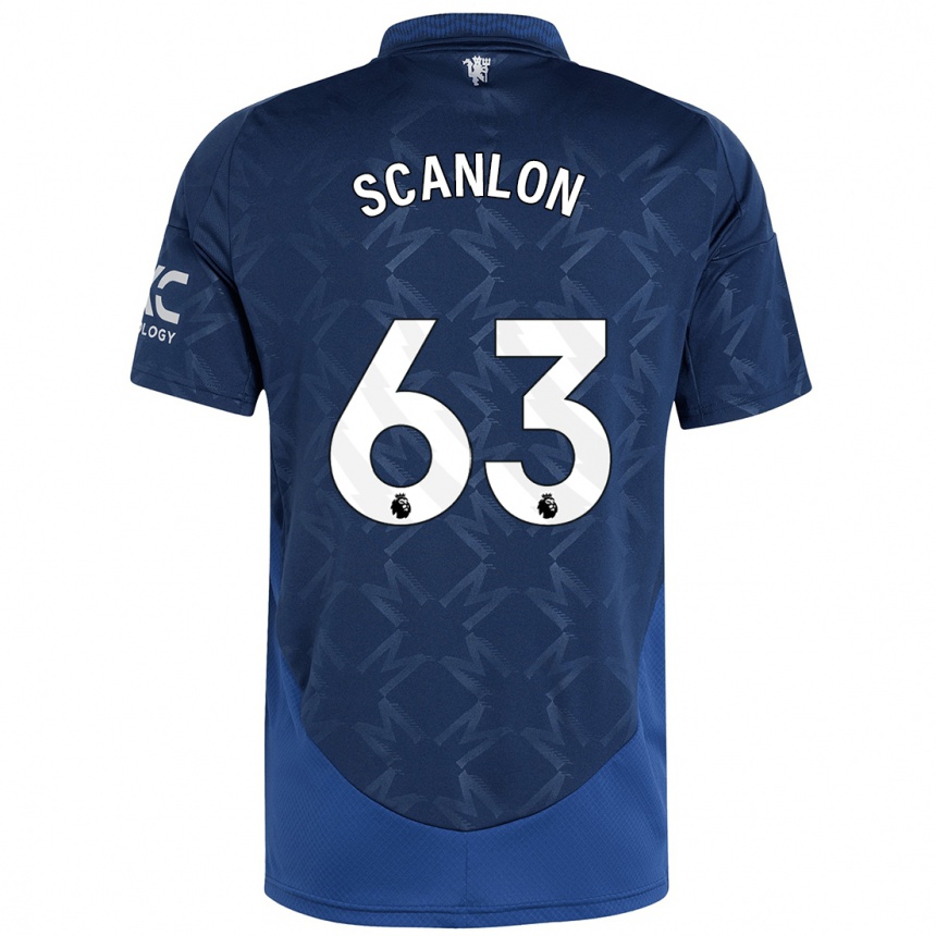 Kids Football James Scanlon #63 Indigo Away Jersey 2024/25 T-Shirt Canada