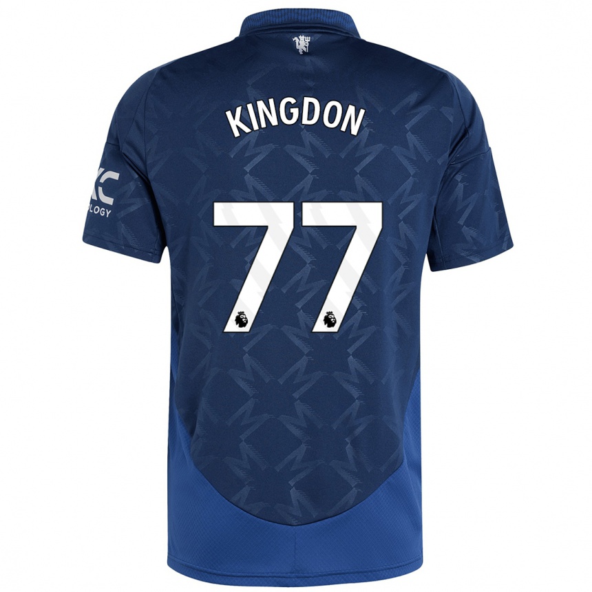 Kids Football Jack Kingdon #77 Indigo Away Jersey 2024/25 T-Shirt Canada