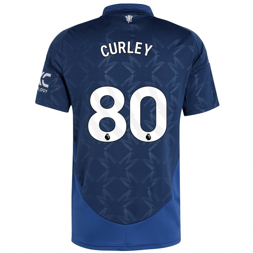 Kids Football Ruben Curley #80 Indigo Away Jersey 2024/25 T-Shirt Canada