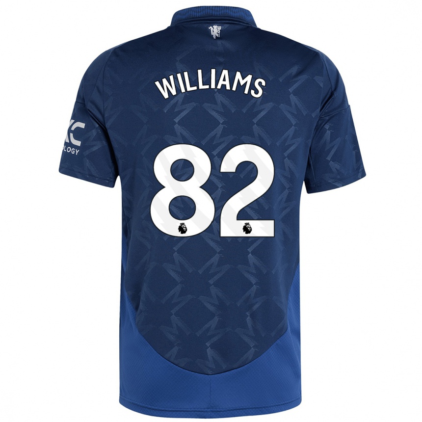 Kids Football Ethan Williams #82 Indigo Away Jersey 2024/25 T-Shirt Canada