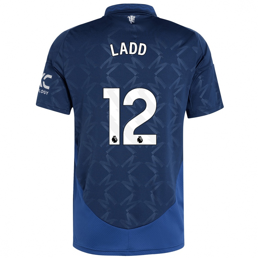 Kids Football Hayley Ladd #12 Indigo Away Jersey 2024/25 T-Shirt Canada