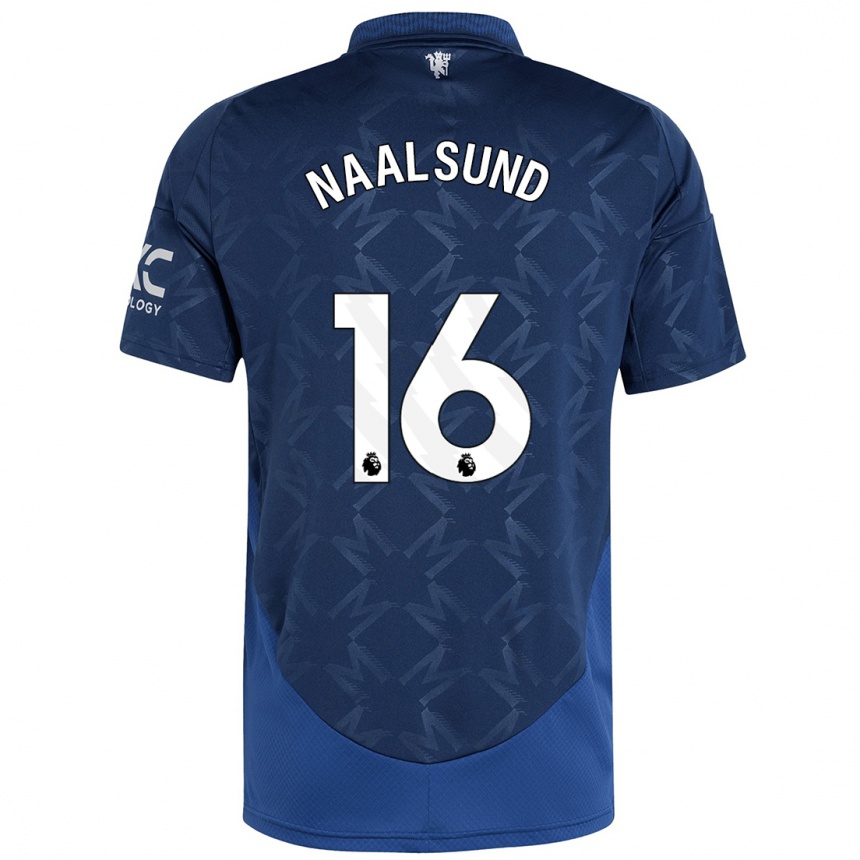 Kids Football Lisa Naalsund #16 Indigo Away Jersey 2024/25 T-Shirt Canada