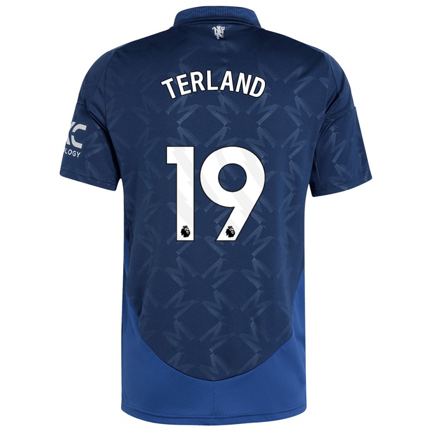 Kids Football Elisabeth Terland #19 Indigo Away Jersey 2024/25 T-Shirt Canada