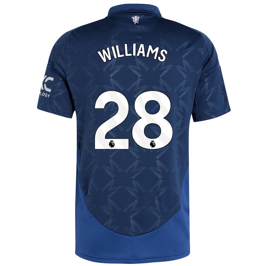 Kids Football Rachel Williams #28 Indigo Away Jersey 2024/25 T-Shirt Canada