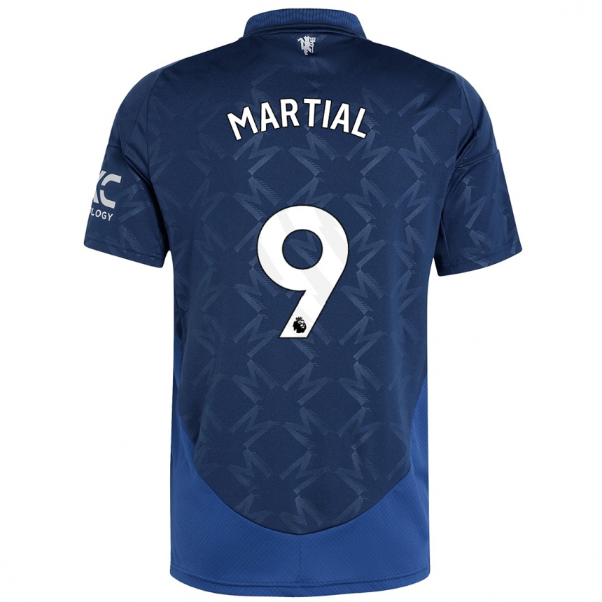 Kids Football Anthony Martial #9 Indigo Away Jersey 2024/25 T-Shirt Canada