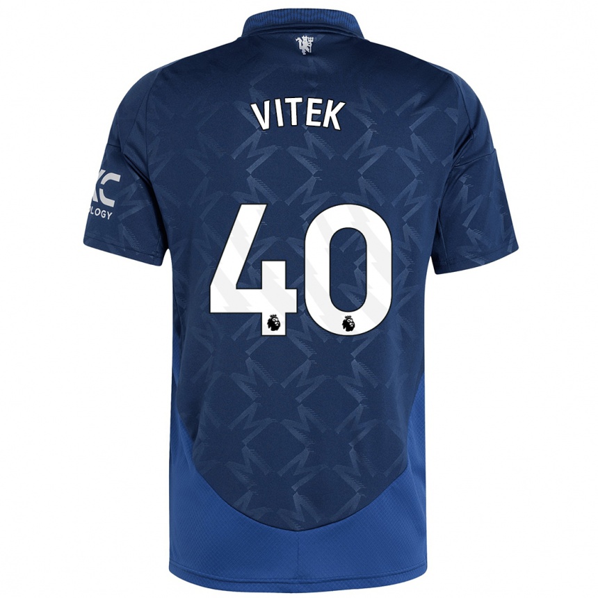 Kids Football Radek Vitek #40 Indigo Away Jersey 2024/25 T-Shirt Canada