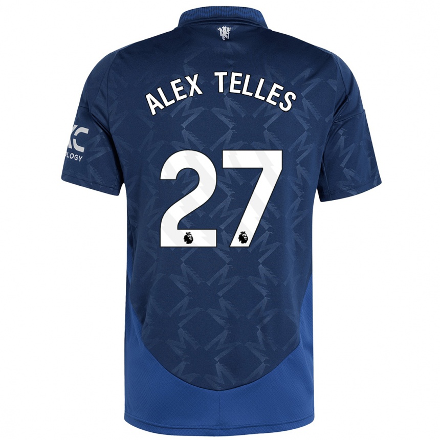 Kids Football Alex Nicolao Telles #27 Indigo Away Jersey 2024/25 T-Shirt Canada