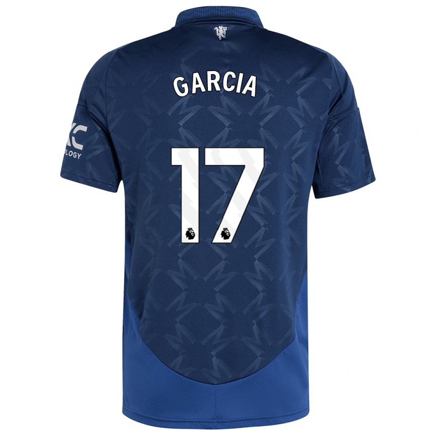 Kids Football Lucia Garcia #17 Indigo Away Jersey 2024/25 T-Shirt Canada