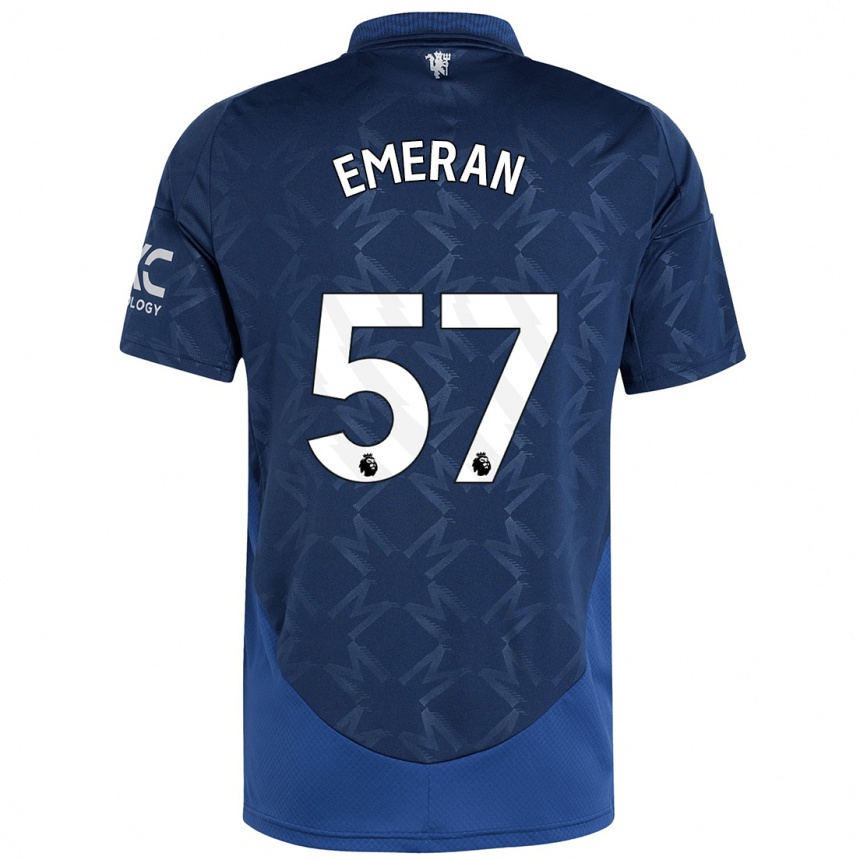 Kids Football Noam Emeran #57 Indigo Away Jersey 2024/25 T-Shirt Canada