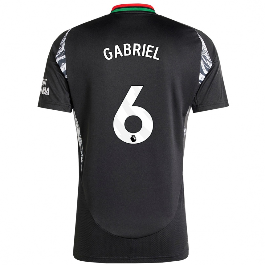 Enfant Football Maillot Gabriel Magalhaes #6 Noir Tenues Extérieur 2024/25 Canada