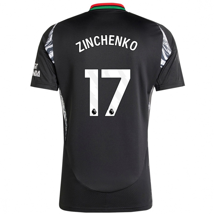 Enfant Football Maillot Oleksandr Zinchenko #17 Noir Tenues Extérieur 2024/25 Canada