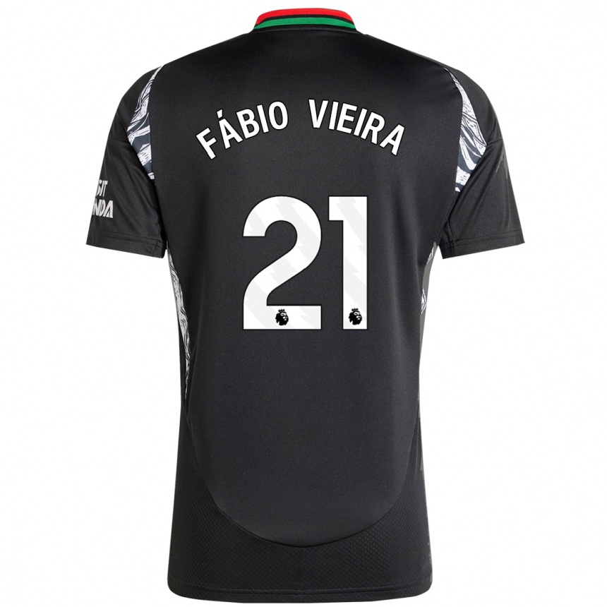 Enfant Football Maillot Fabio Vieira #21 Noir Tenues Extérieur 2024/25 Canada