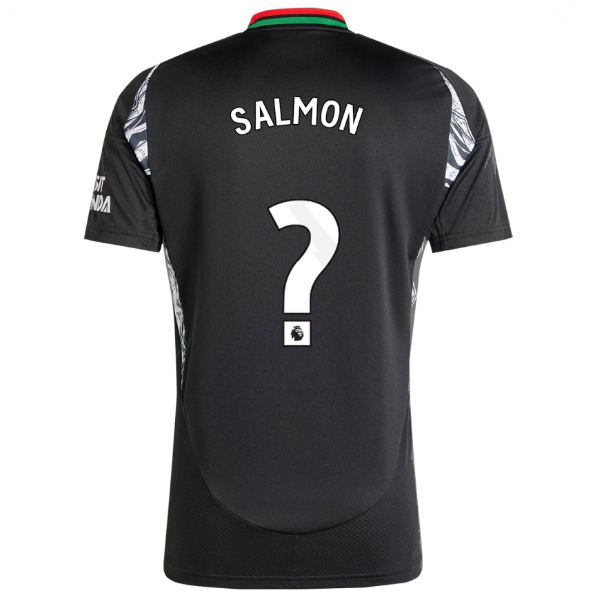 Enfant Football Maillot Marli Salmon #0 Noir Tenues Extérieur 2024/25 Canada