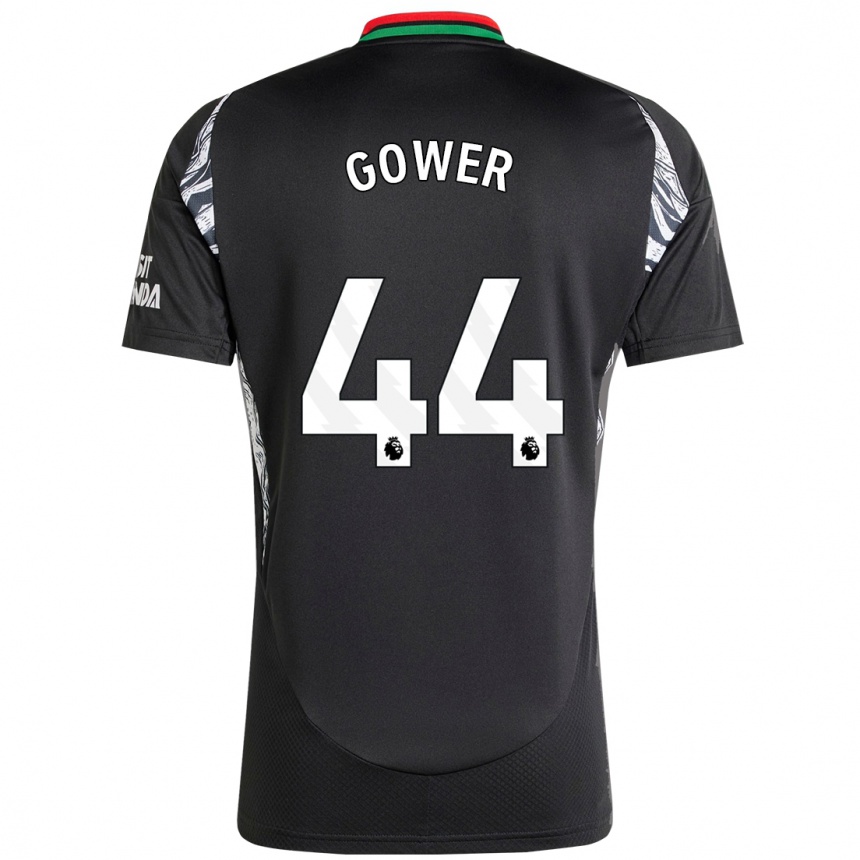 Kids Football Jimi Gower #44 Black Away Jersey 2024/25 T-Shirt Canada