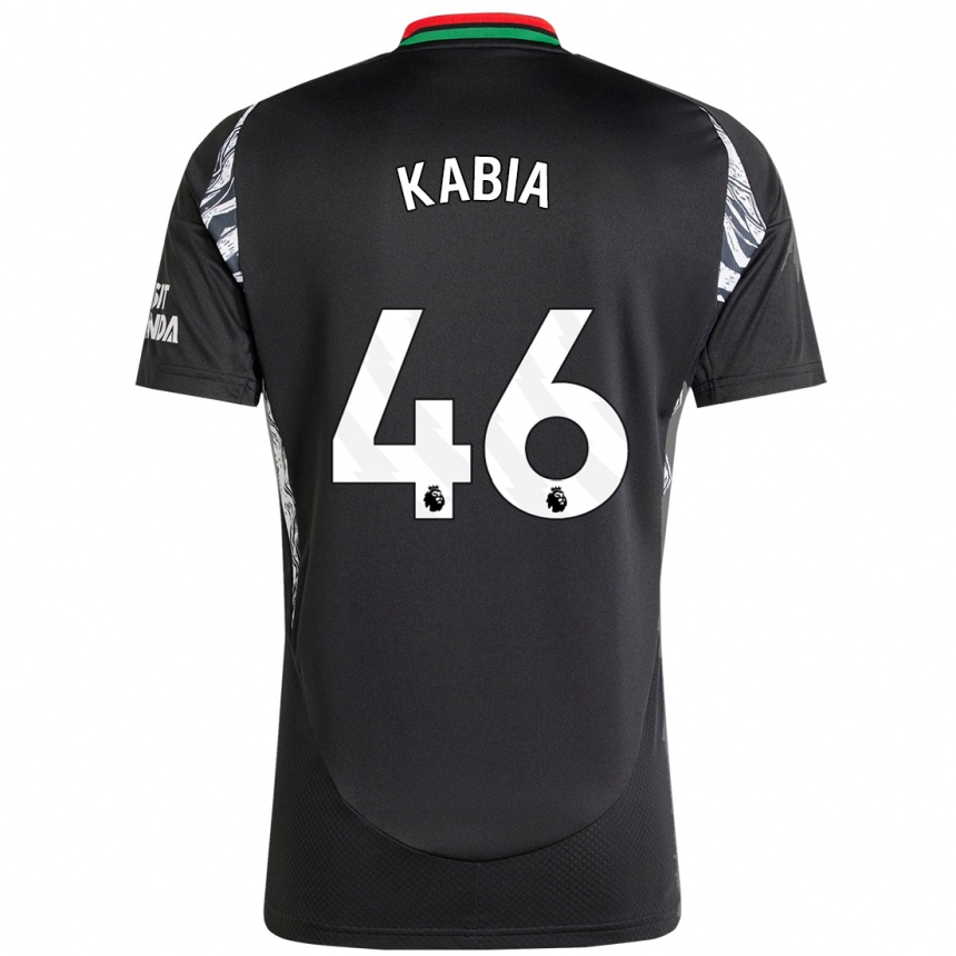 Kids Football Ismeal Kabia #46 Black Away Jersey 2024/25 T-Shirt Canada