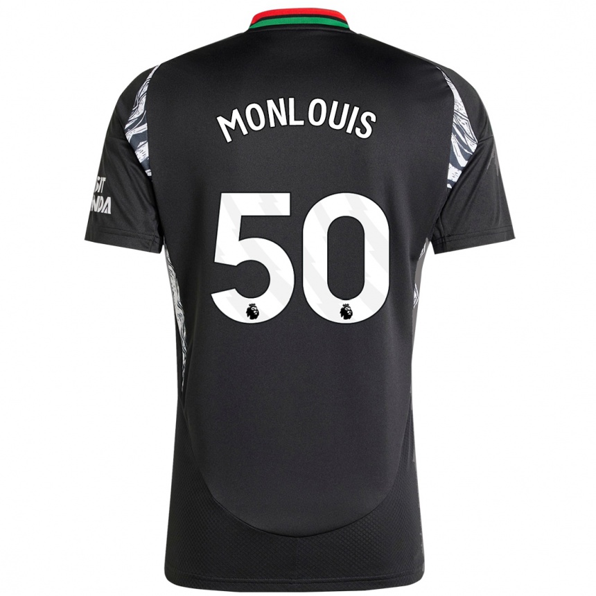 Enfant Football Maillot Zane Monlouis #50 Noir Tenues Extérieur 2024/25 Canada