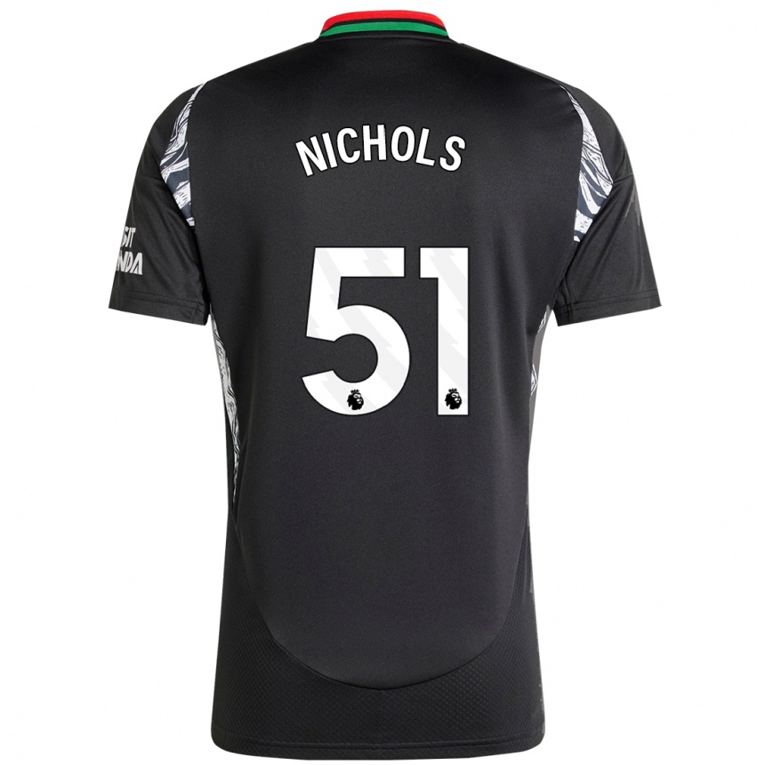 Enfant Football Maillot Josh Nichols #51 Noir Tenues Extérieur 2024/25 Canada