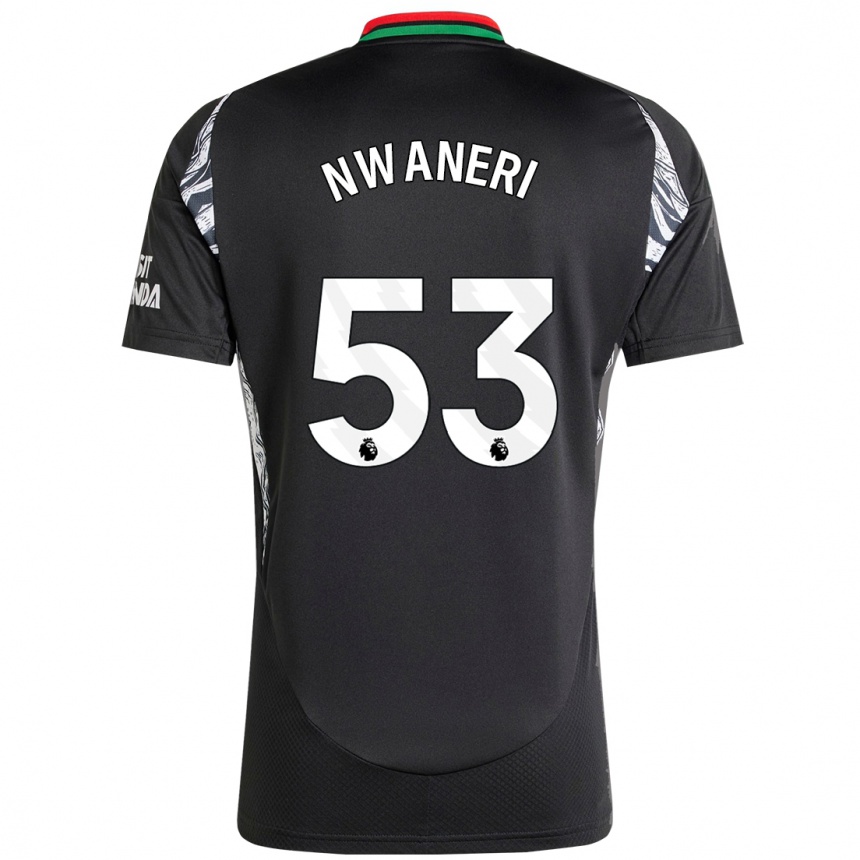 Enfant Football Maillot Ethan Nwaneri #53 Noir Tenues Extérieur 2024/25 Canada