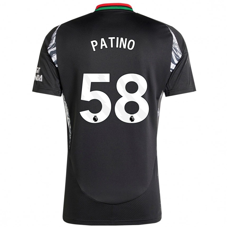 Enfant Football Maillot Charlie Patino #58 Noir Tenues Extérieur 2024/25 Canada