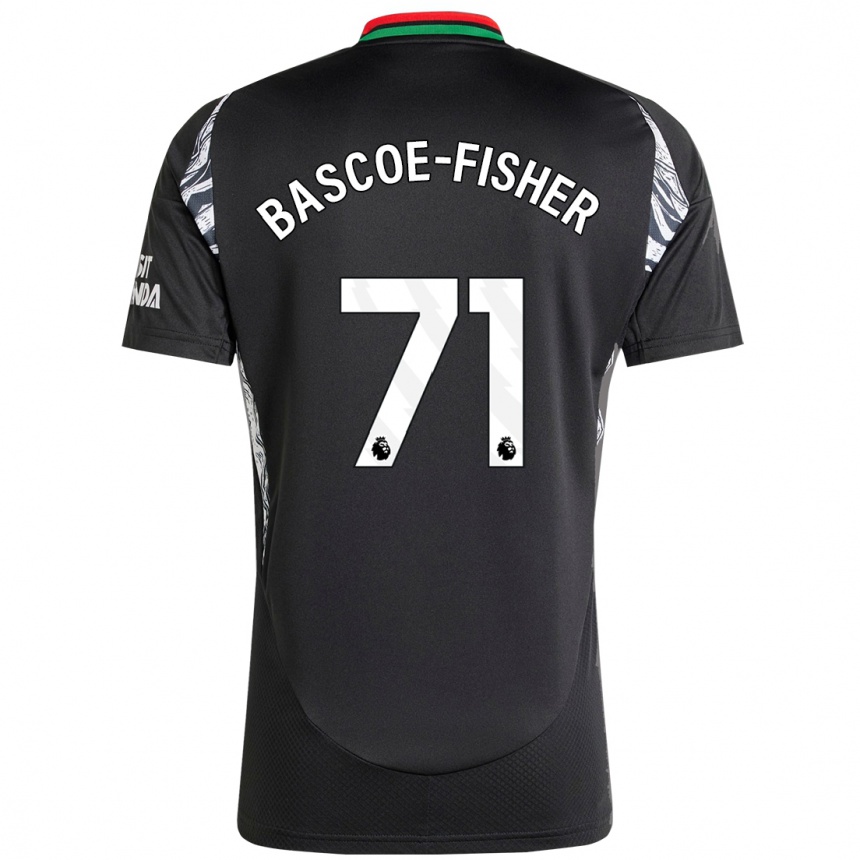 Enfant Football Maillot Jakai Bascoe-Fisher #71 Noir Tenues Extérieur 2024/25 Canada