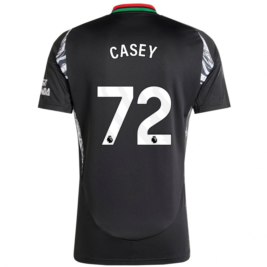 Kids Football Dan Casey #72 Black Away Jersey 2024/25 T-Shirt Canada