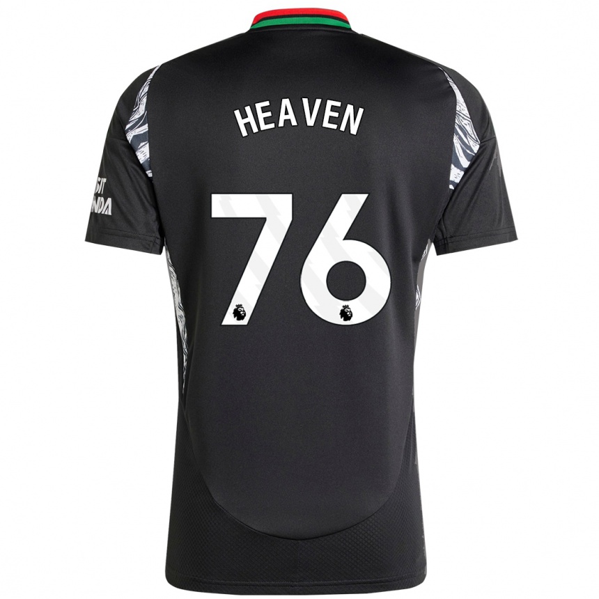 Enfant Football Maillot Ayden Heaven #76 Noir Tenues Extérieur 2024/25 Canada