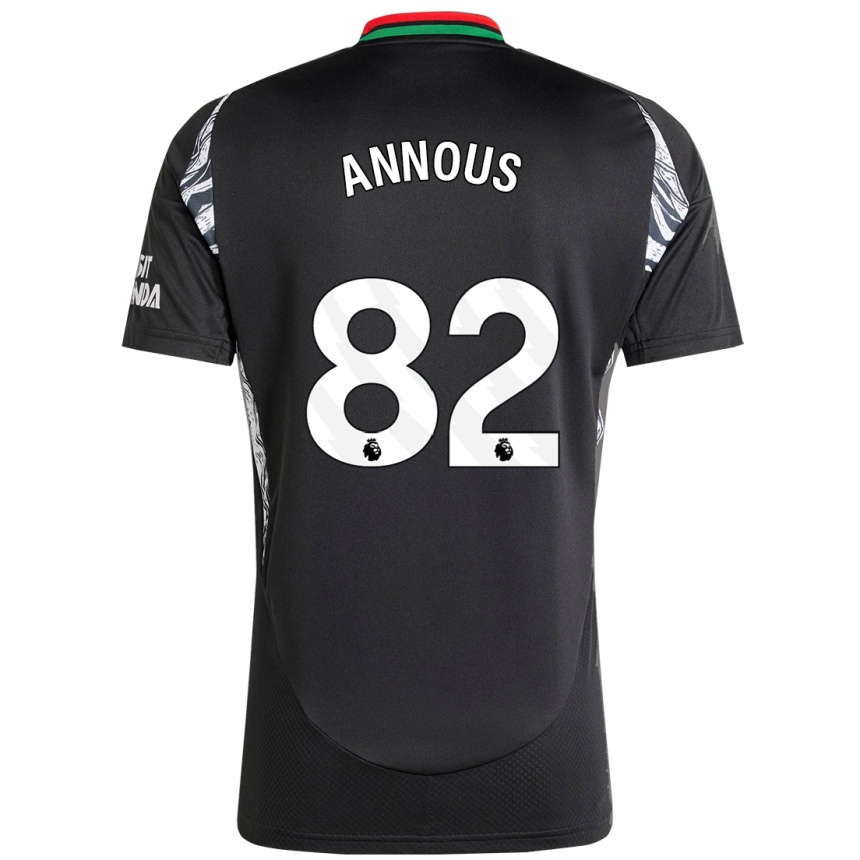 Enfant Football Maillot Andre Annous #82 Noir Tenues Extérieur 2024/25 Canada