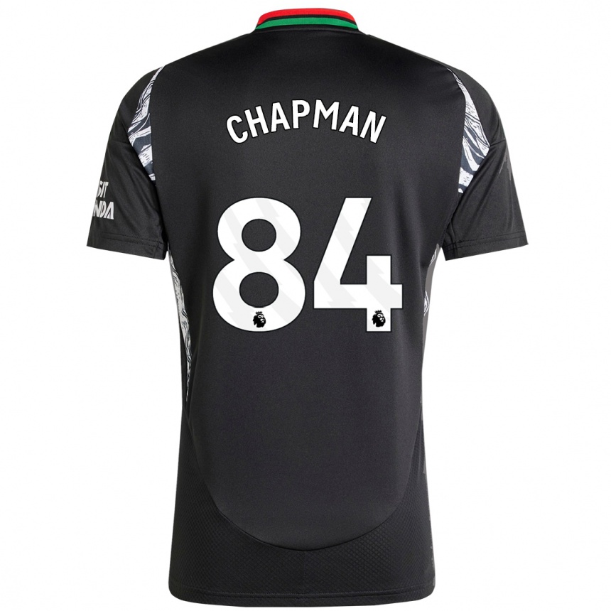 Enfant Football Maillot Samuel Chapman #84 Noir Tenues Extérieur 2024/25 Canada