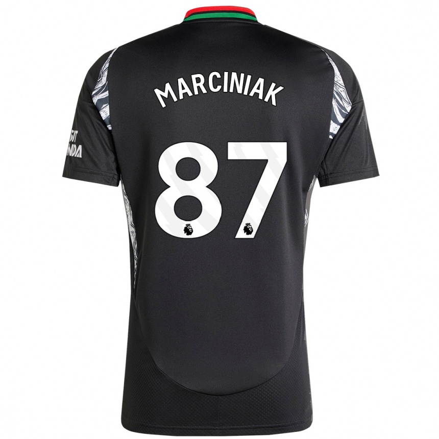 Enfant Football Maillot Alex Marciniak #87 Noir Tenues Extérieur 2024/25 Canada