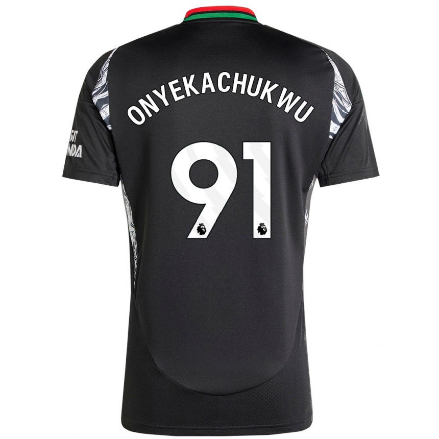 Enfant Football Maillot Samuel Onyekachukwu #91 Noir Tenues Extérieur 2024/25 Canada