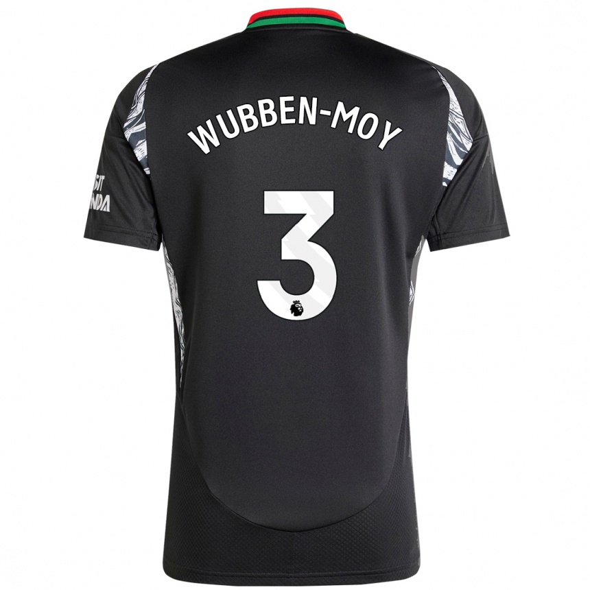 Enfant Football Maillot Lotte Wubben-Moy #3 Noir Tenues Extérieur 2024/25 Canada