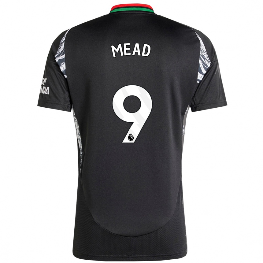 Kids Football Beth Mead #9 Black Away Jersey 2024/25 T-Shirt Canada