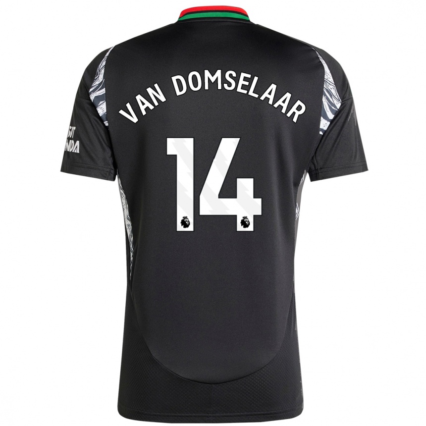 Enfant Football Maillot Daphne Van Domselaar #14 Noir Tenues Extérieur 2024/25 Canada