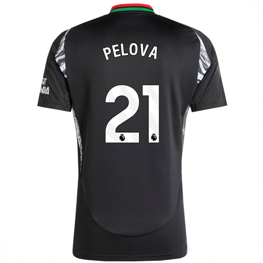 Enfant Football Maillot Victoria Pelova #21 Noir Tenues Extérieur 2024/25 Canada