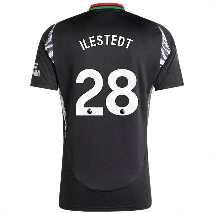 Enfant Football Maillot Amanda Ilestedt #28 Noir Tenues Extérieur 2024/25 Canada